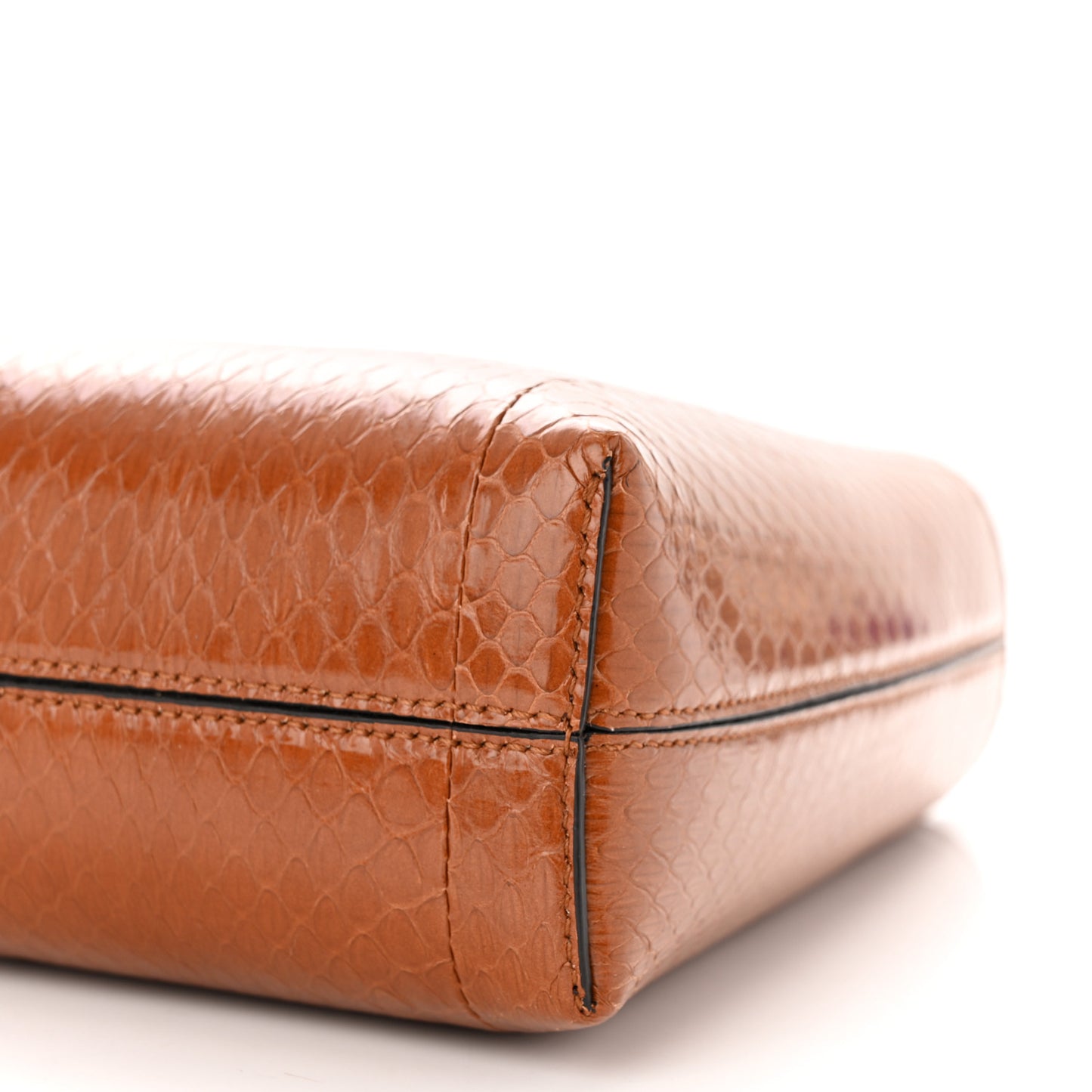 Snakeskin Trifolio Shoulder Bag Sella