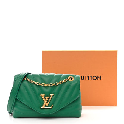 Louis Vuitton Calfskin New Wave Chain Bag MM NM Emerald 13 of 13