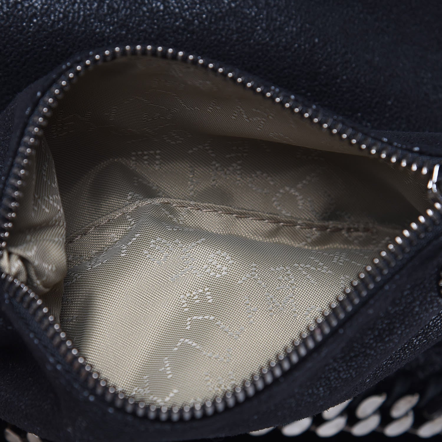 Stella McCartney Chamois Shiny Dotted Large Falabella Bucket Bag Ruthenium 9 of 10