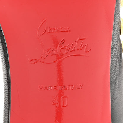 Christian Louboutin Shiny Nappa Irishell 100 Pumps 40 Black Gold 16 of 30