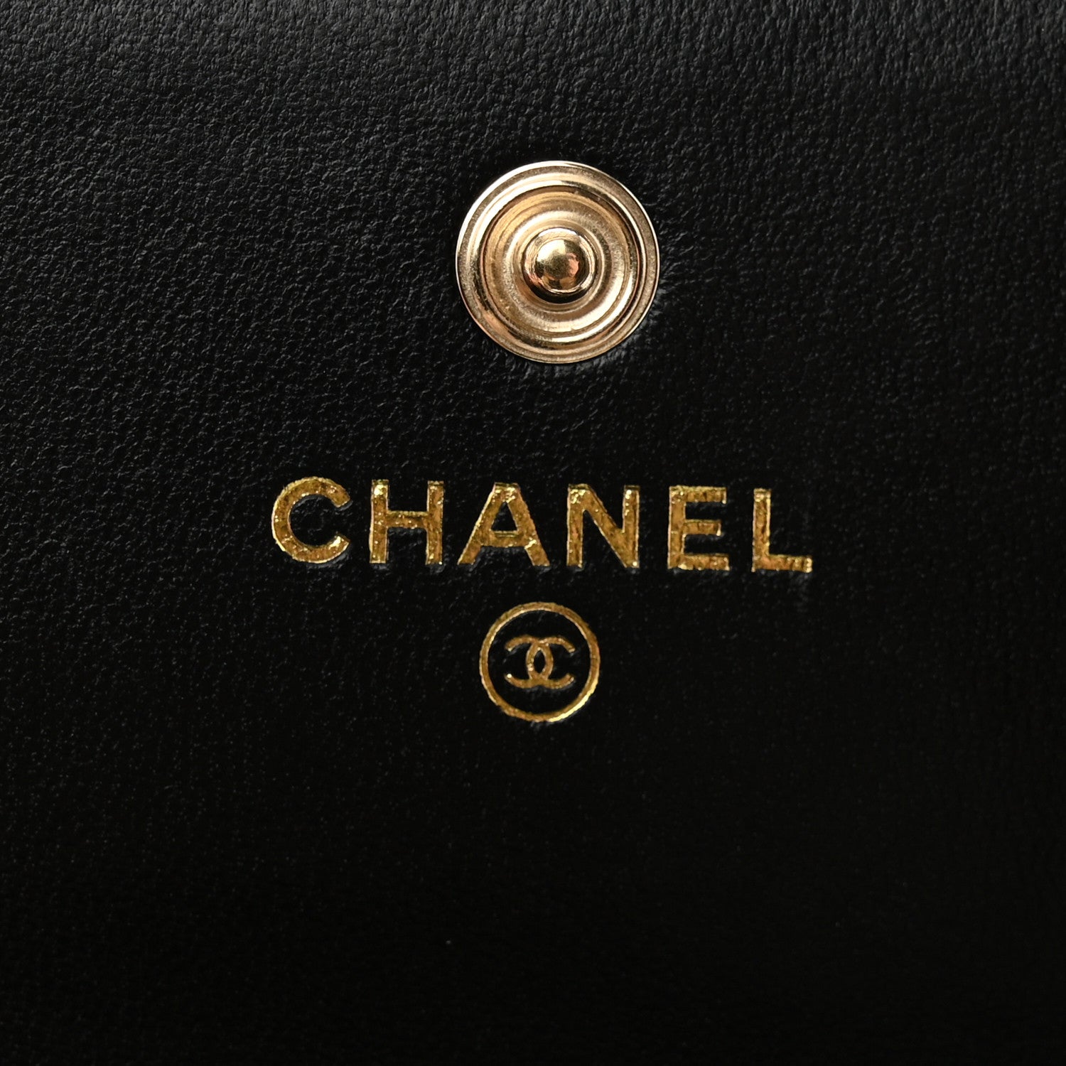 Chanel Lambskin Quilted My Chanel Lady Card Holder On Chain Black 6 of 12