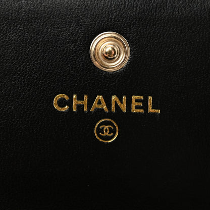 Chanel Lambskin Quilted My Chanel Lady Card Holder On Chain Black 6 of 12