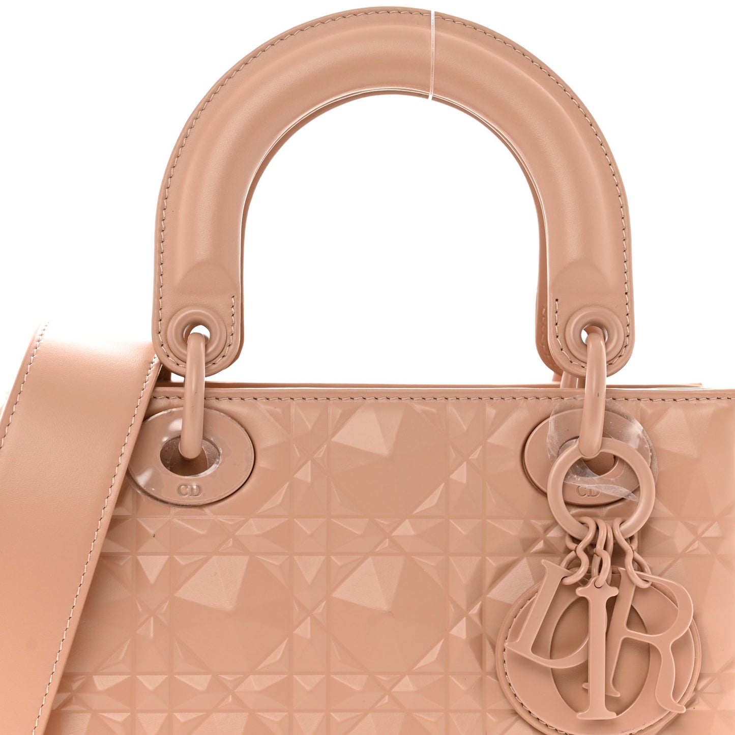 Calfskin Cannage Diamond Small My ABCDior Lady Dior Rose Des Vents