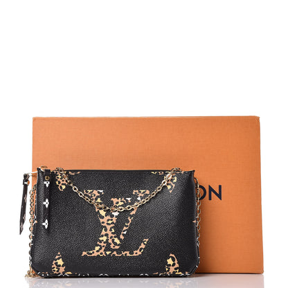 Louis Vuitton Monogram Giant Jungle Pochette Double Zip Black 10 of 10