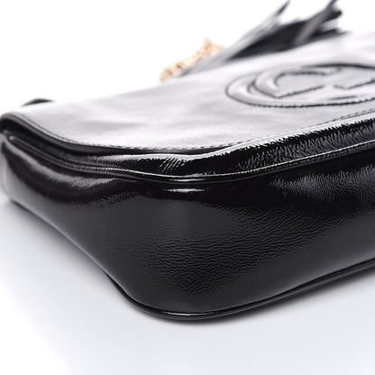 Gucci Patent Medium Soho Flap Crossbody Black 10 of 11