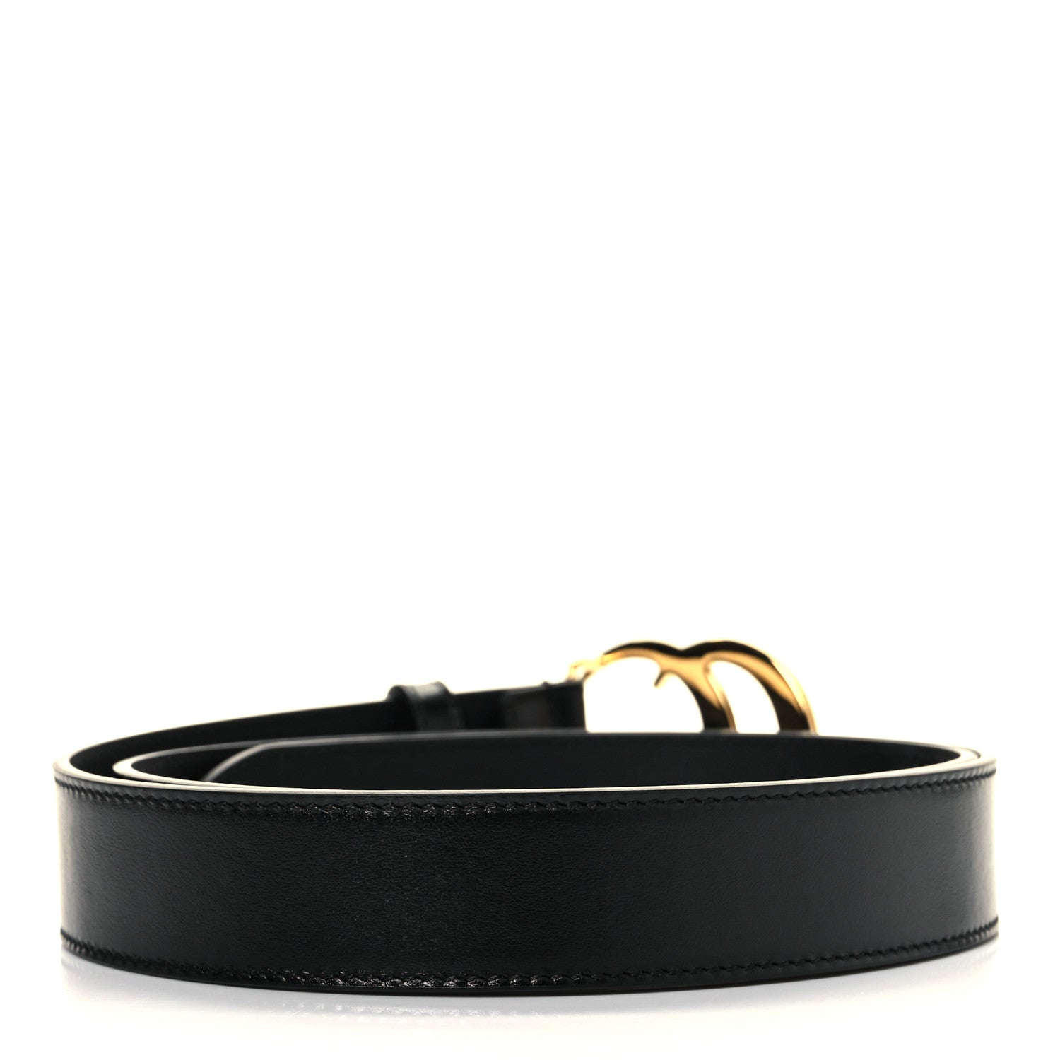 Gucci Plutone Calfskin Double G 30mm Belt 90 36 Black 2 of 5