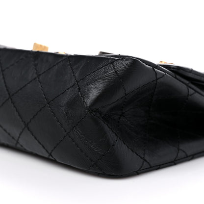 Chanel Aged Calfskin Lucky Charms 2.55 Reissue 225 Flap Black 9 of 9