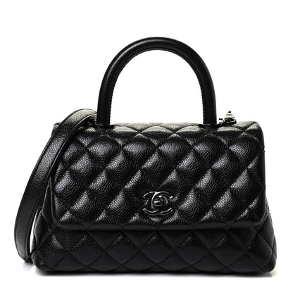 Chanel Caviar Quilted Mini Coco Handle Flap So Black 1 of 4