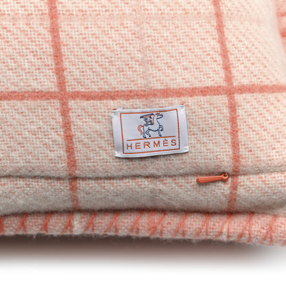 Hermes Wool Cashmere Avalon Cabriole Pillow Melon 3 of 4