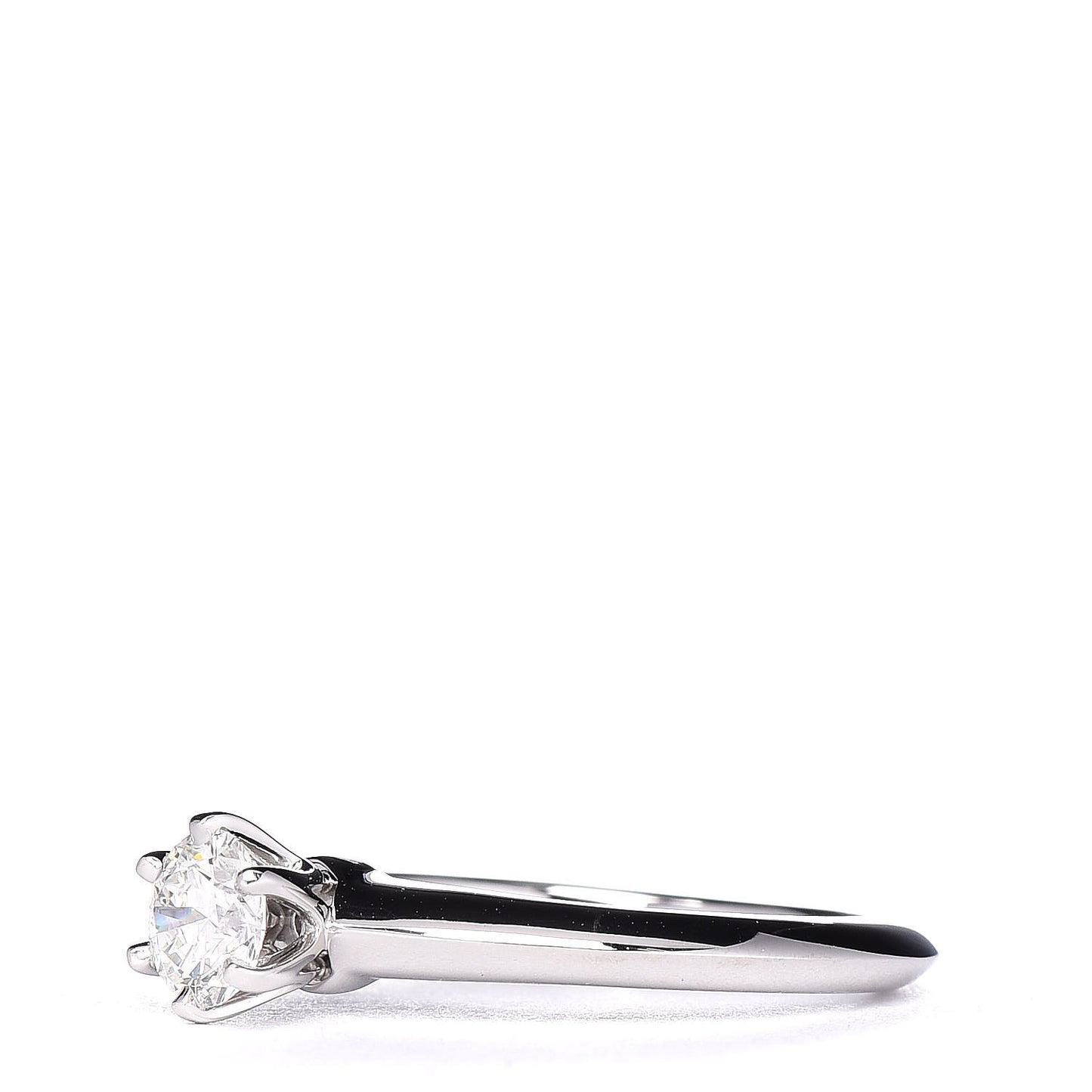 Platinum Diamond .38ct Solitaire Engagement Ring 48 4.5