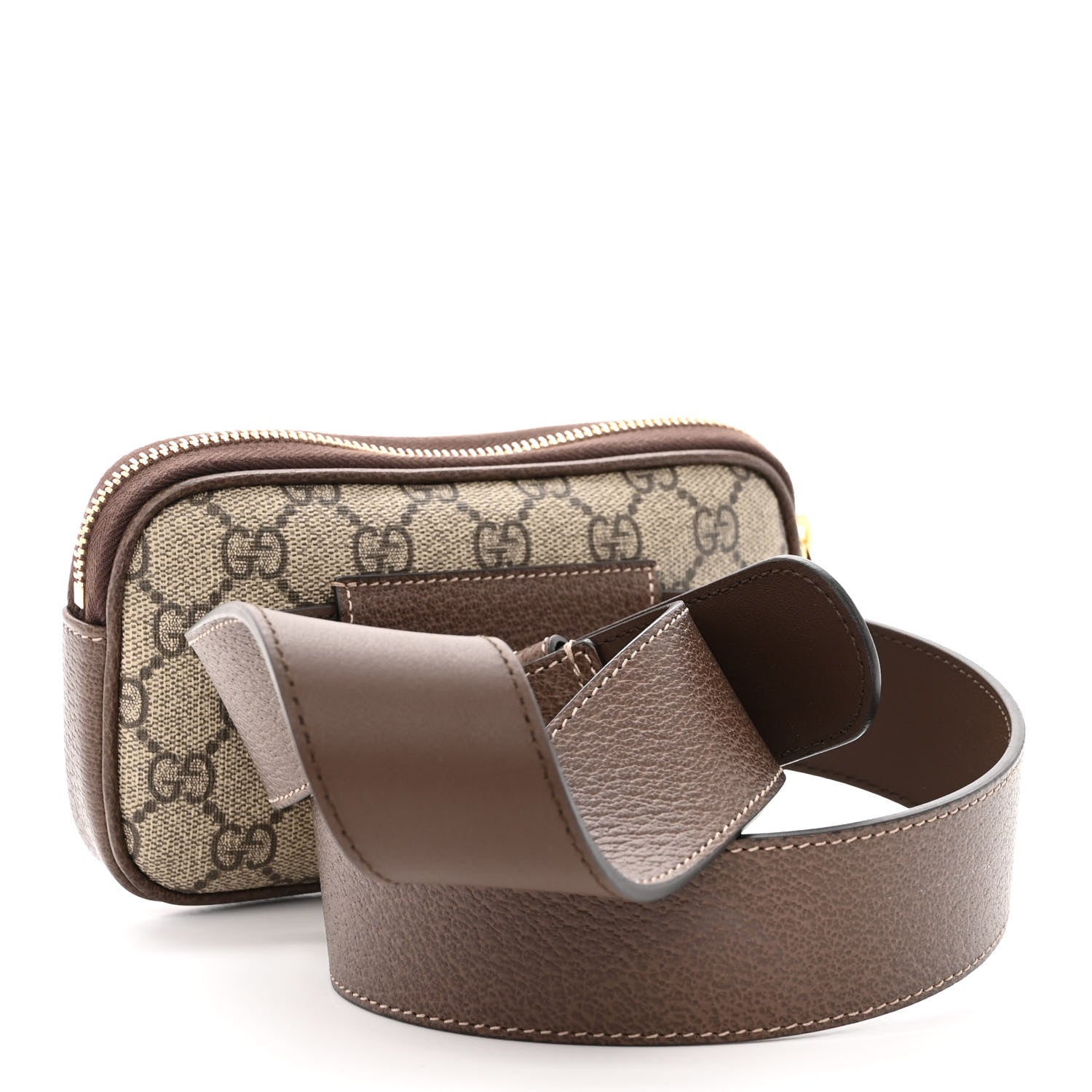Gucci GG Supreme Monogram Ophidia Belted iPhone Case 85 34 Dark Brown 3 of 11