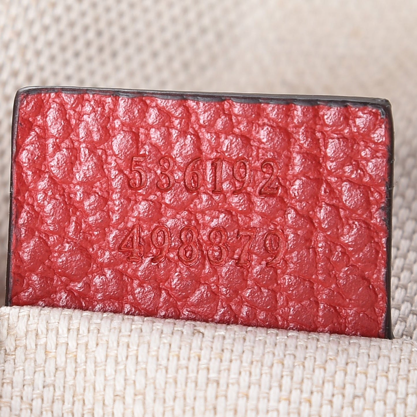 Pebbled Calfskin Soho Chain Backpack Red