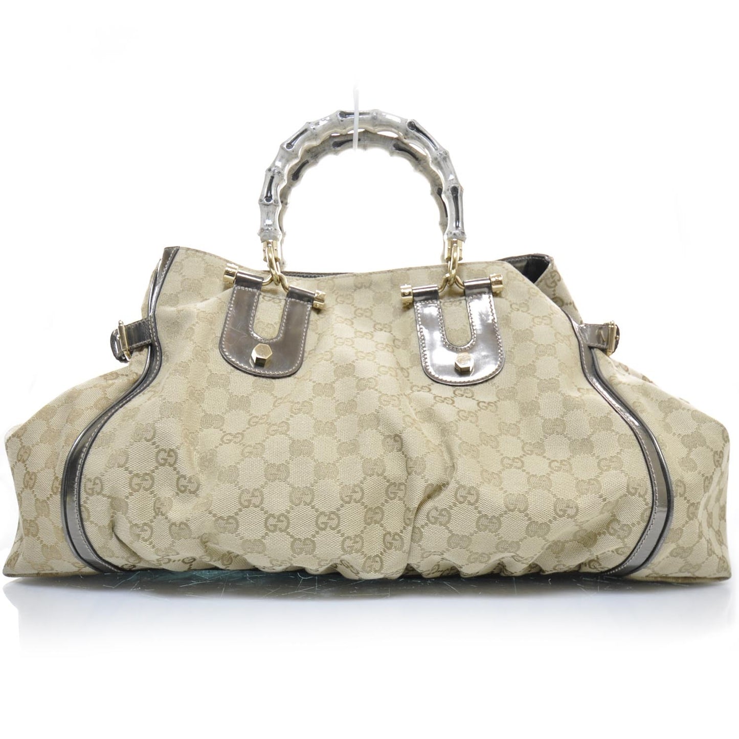 Monogram Pop Bamboo Large Top Handle Tote