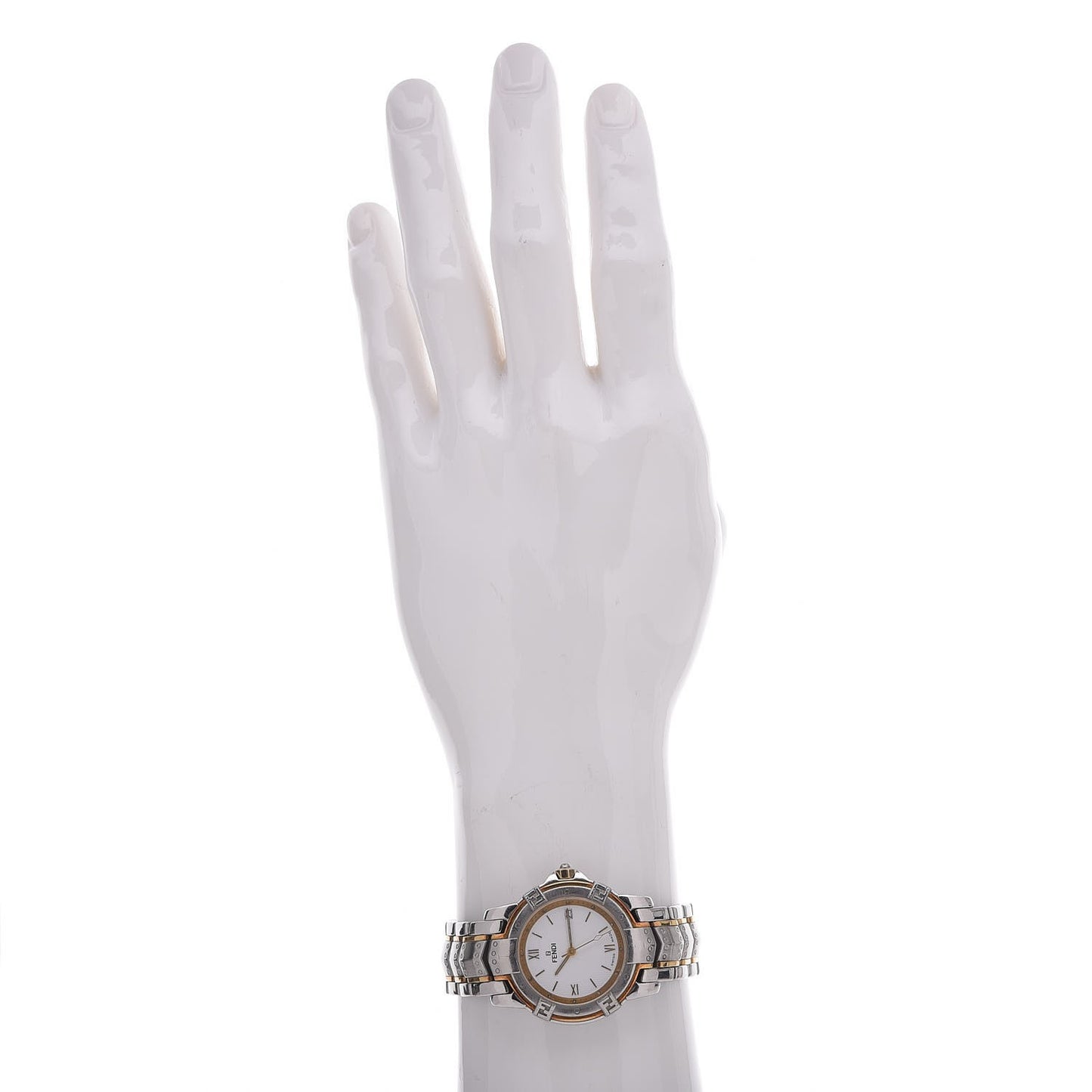 Stainless Steel 18K Yellow Gold 35mm Quartz Watch