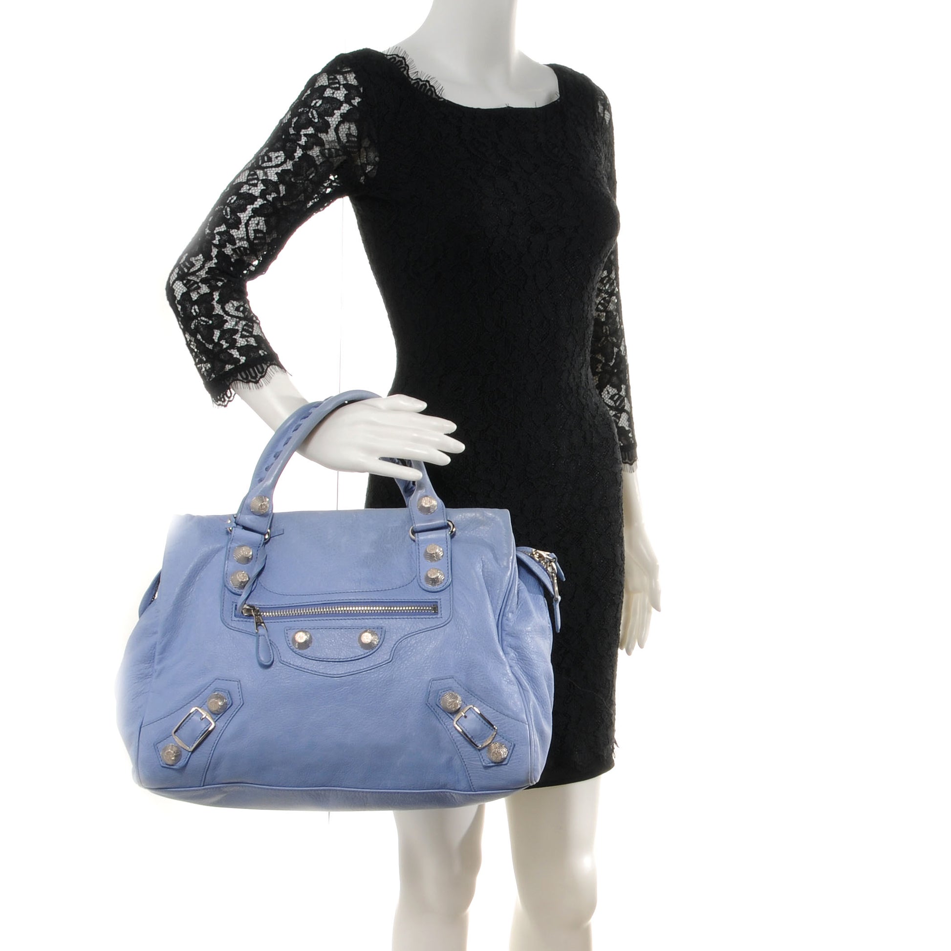 Balenciaga Agneau Giant 21 Silver Hardware Mid Day Nuage 2 of 8