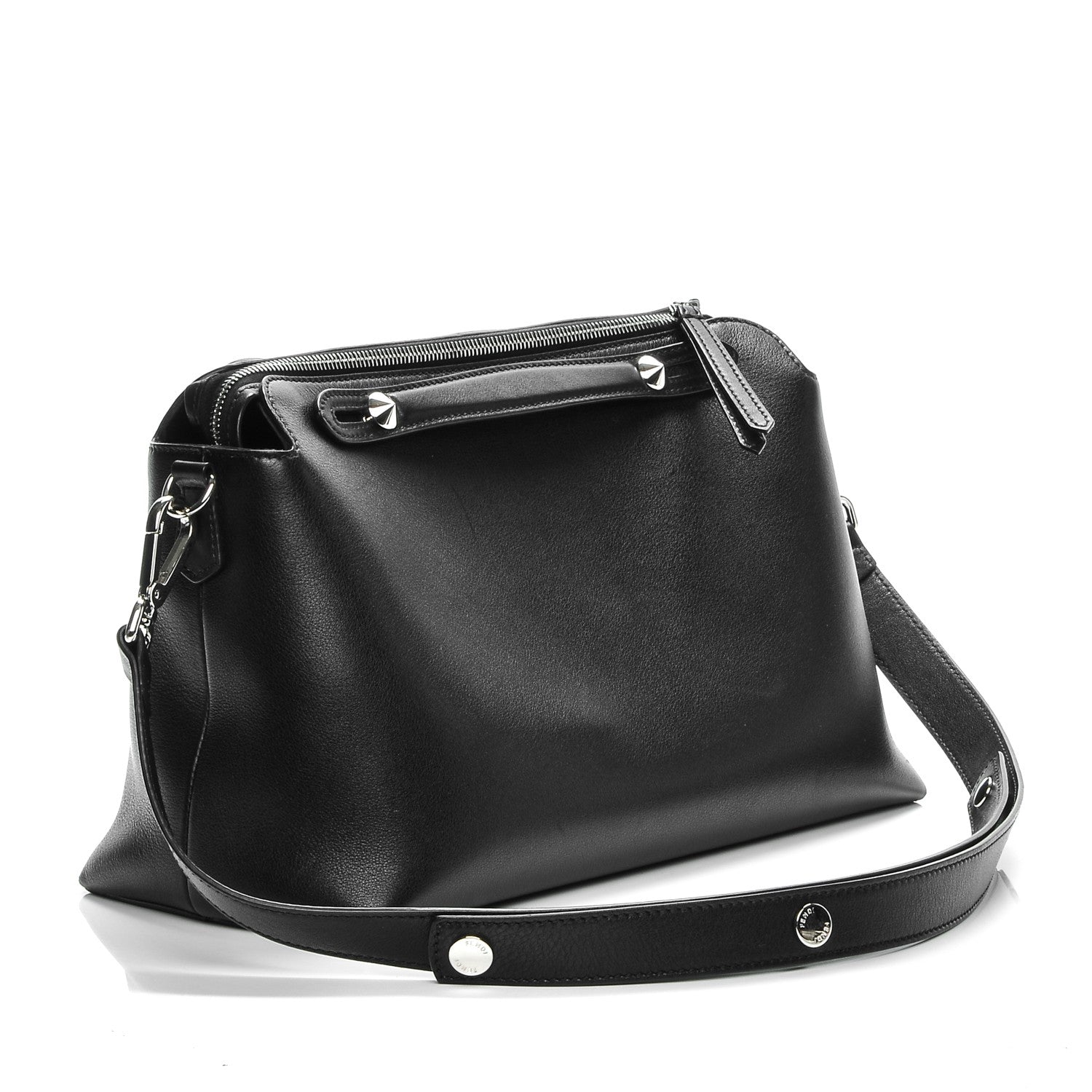 Fendi Vitello Dolce Marmol Large By The Way Boston Bag Black 3 of 6