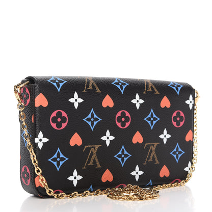 Louis Vuitton Game On Felicie Chain Wallet Black 3 of 11