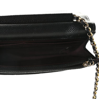 Chanel Caviar Quilted Wallet On Chain WOC Black 5 of 9