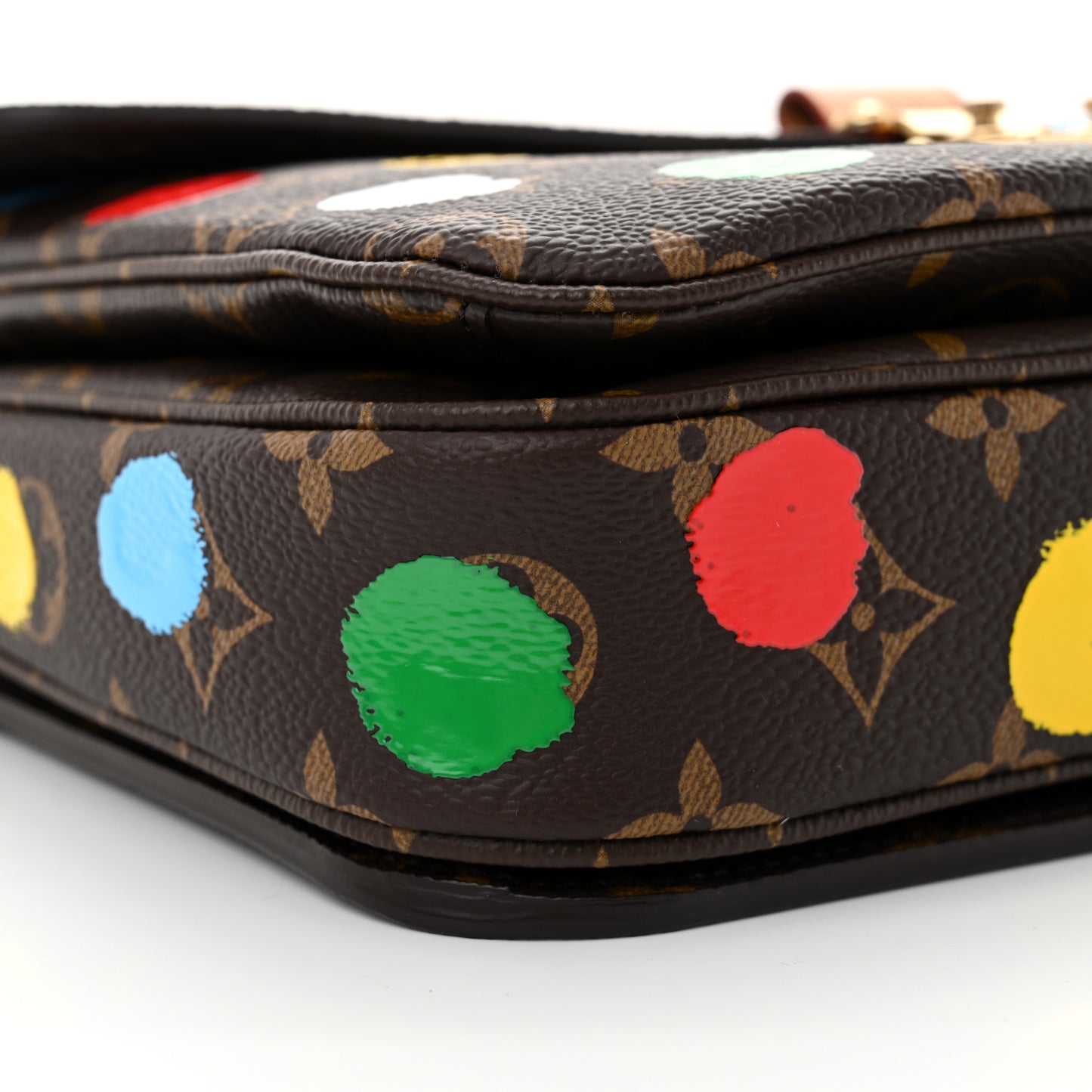 LV x YK Monogram Painted Dots Pochette Metis