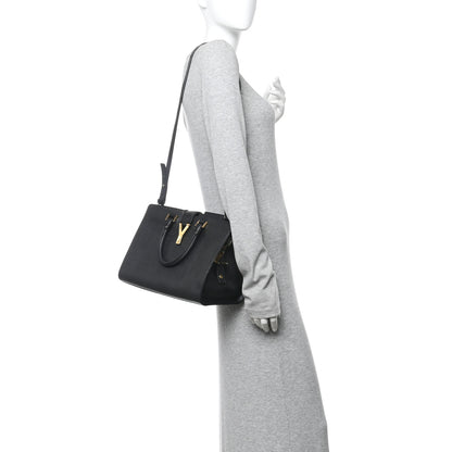Saint Laurent Textured Calfskin Small Classic Y Cabas Black 2 of 16