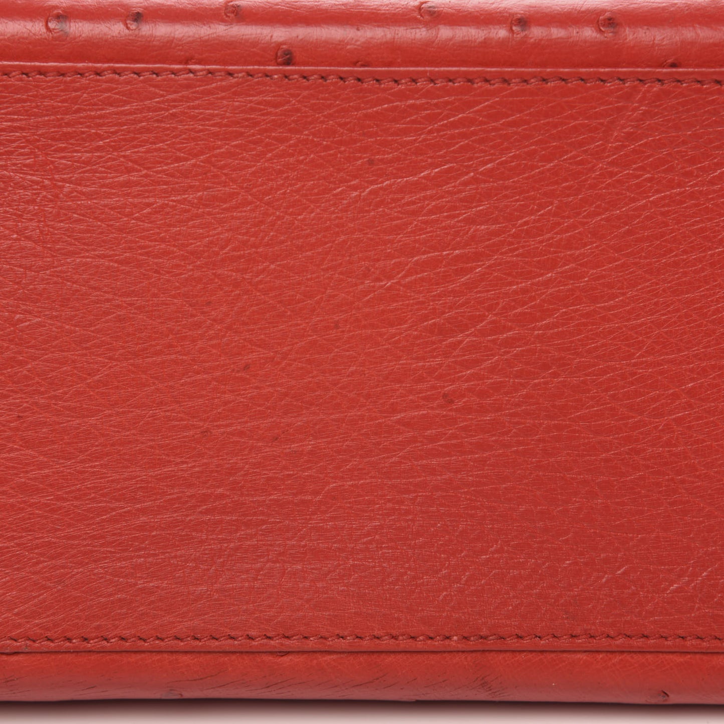 Ostrich Kelly Sellier 32 Rouge Vif