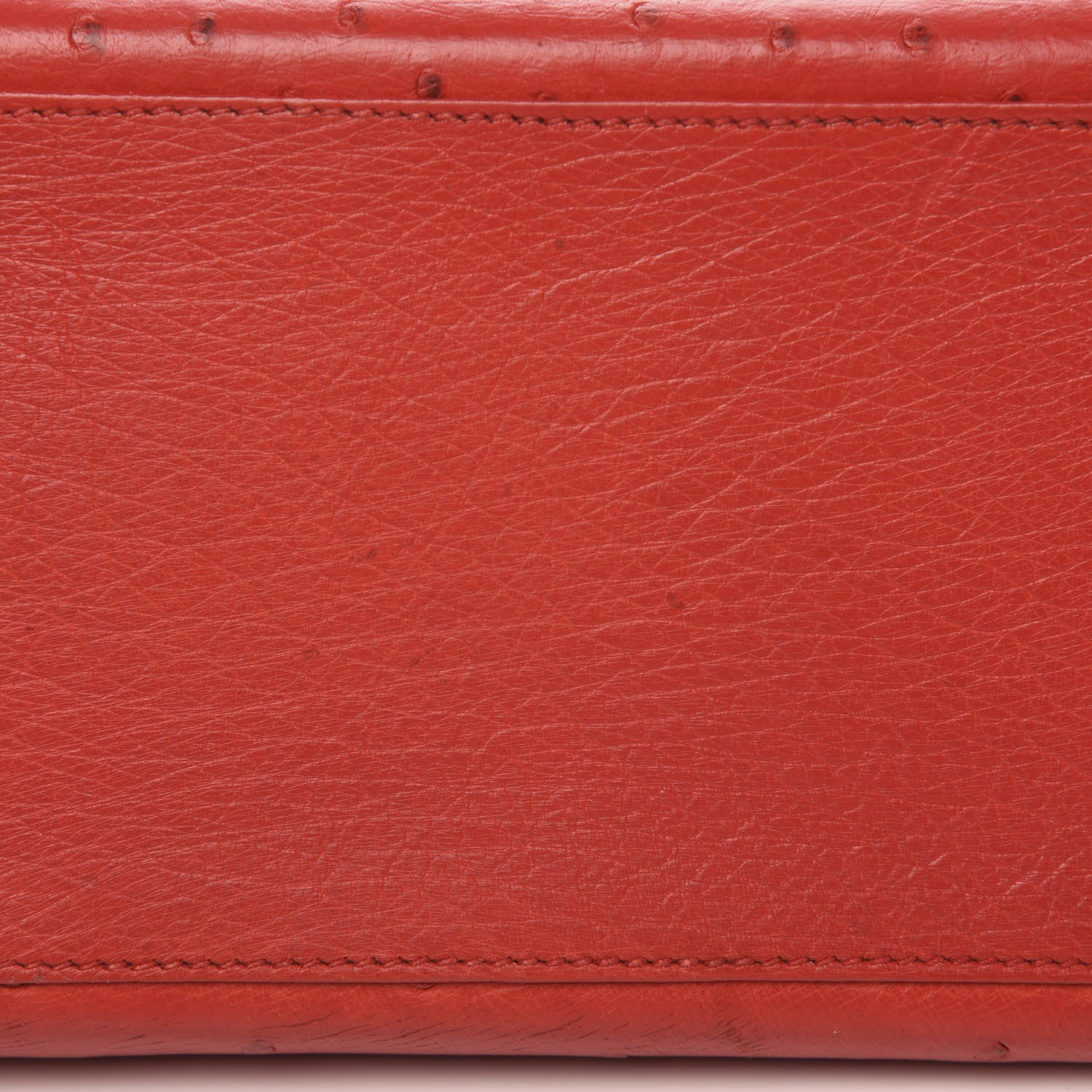Hermes Ostrich Kelly Sellier 32 Rouge Vif 10 of 12