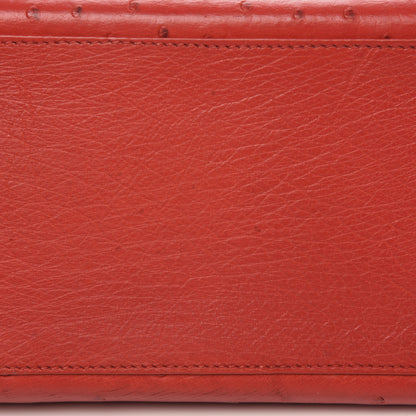 Hermes Ostrich Kelly Sellier 32 Rouge Vif 10 of 12