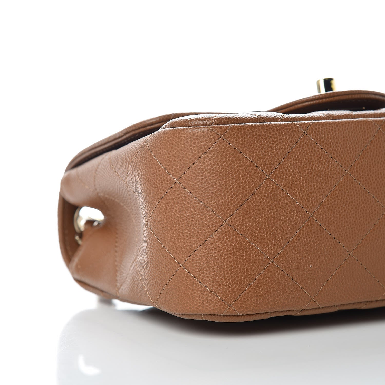 Chanel Caviar Quilted Mini Square Flap Brown 8 of 10