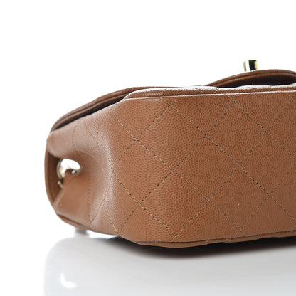 Chanel Caviar Quilted Mini Square Flap Brown 8 of 10