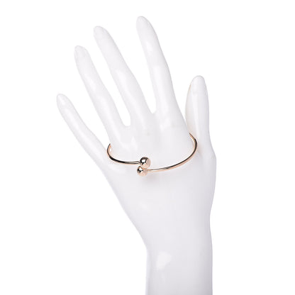 Tiffany 18K Rose Gold 8mm HardWear Ball Bypass Bracelet 2 of 6