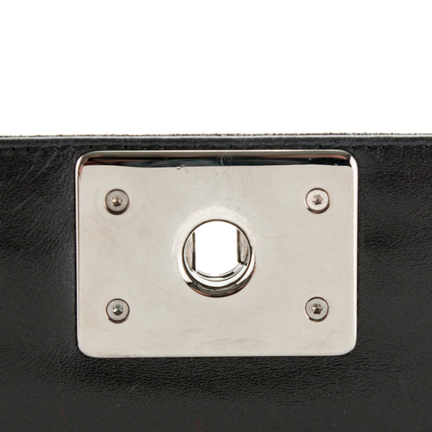 Calfskin Python Boy Flap Clutch Black