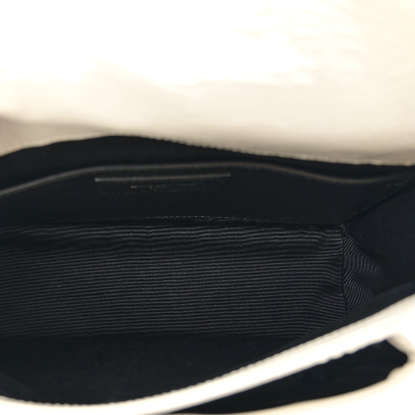 Crinkled Calfskin Matelasse Monogram Baby Niki Chain Satchel Ivory