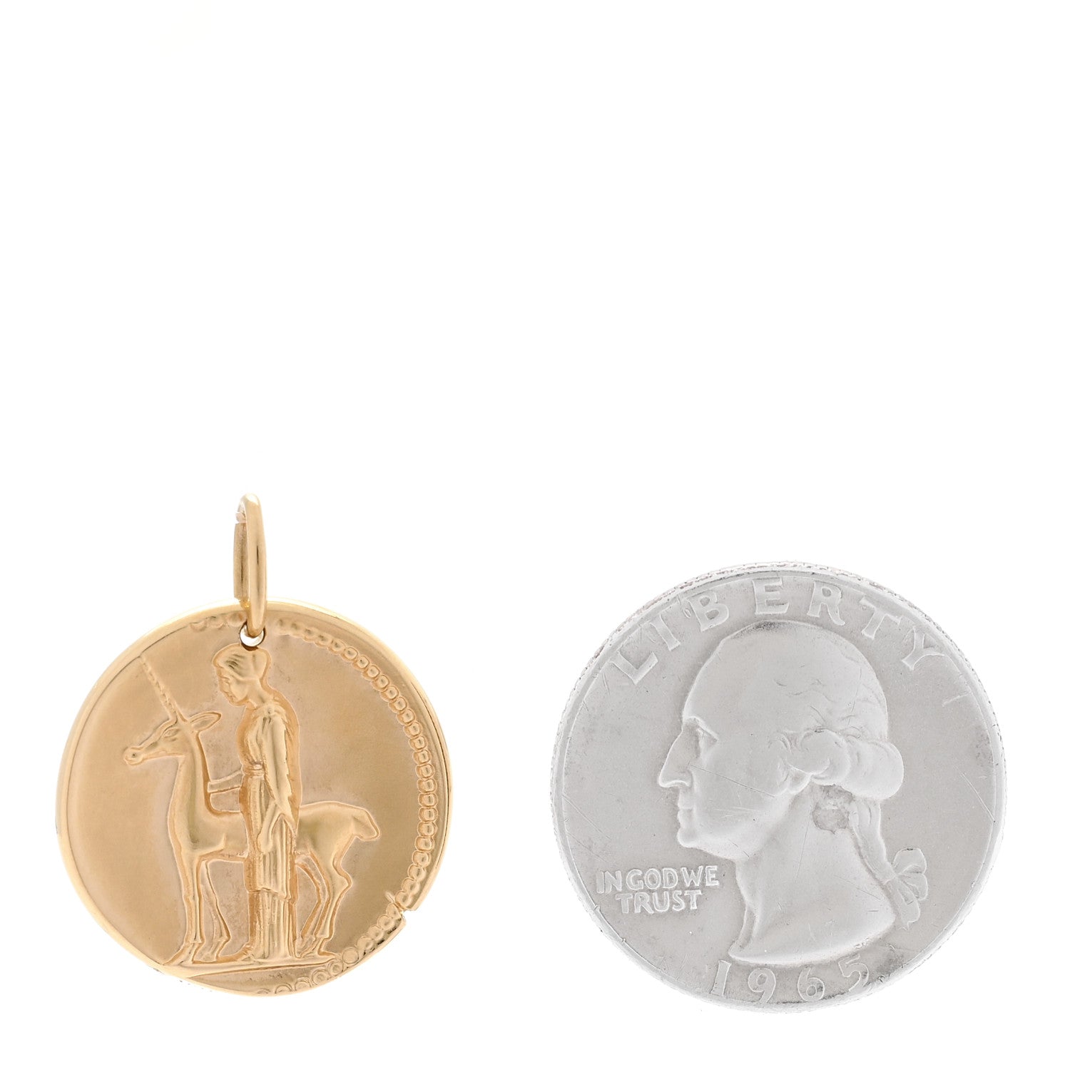 Van Cleef & Arpels 18K Yellow Gold Zodiac Virgo Pendant 2 of 4