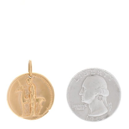 Van Cleef & Arpels 18K Yellow Gold Zodiac Virgo Pendant 2 of 4