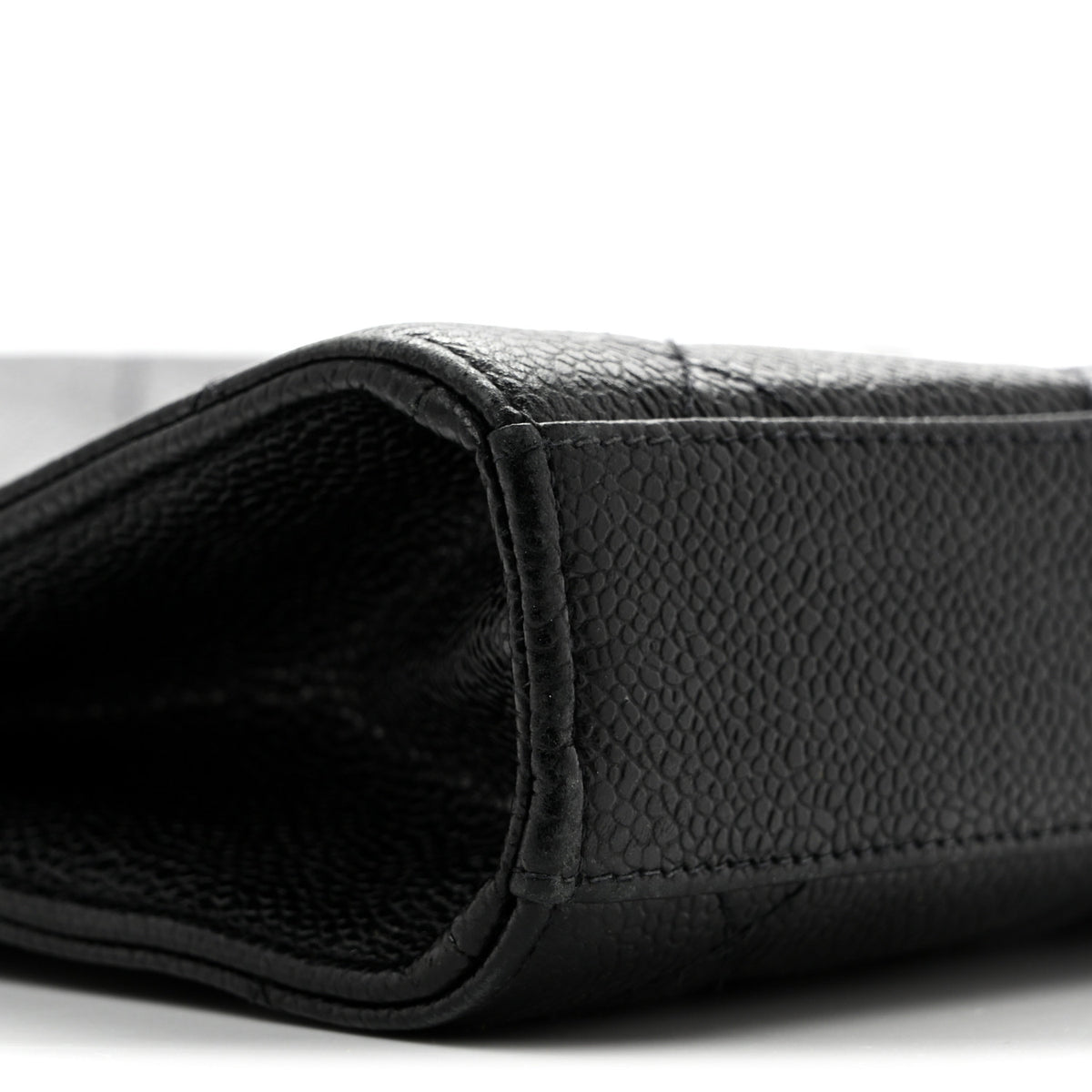 Caviar Quilted Briefcase Laptop Bag Black