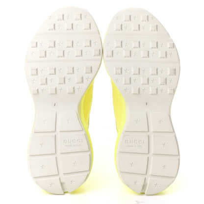 Gucci Calfskin Mens Rhyton Sneakers 9 Yellow Fluo 5 of 11