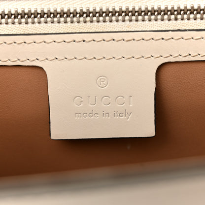 Gucci Calfskin Snakeskin Small Lilith Top Handle Bag White 6 of 12