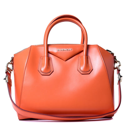 Givenchy Shiny Lord Calfskin Small Antigona Orange 1 of 4