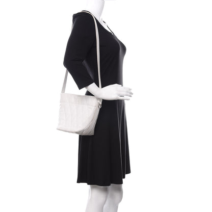 Givenchy Lambskin Quilted Mini GV Bucket Bag White 2 of 11