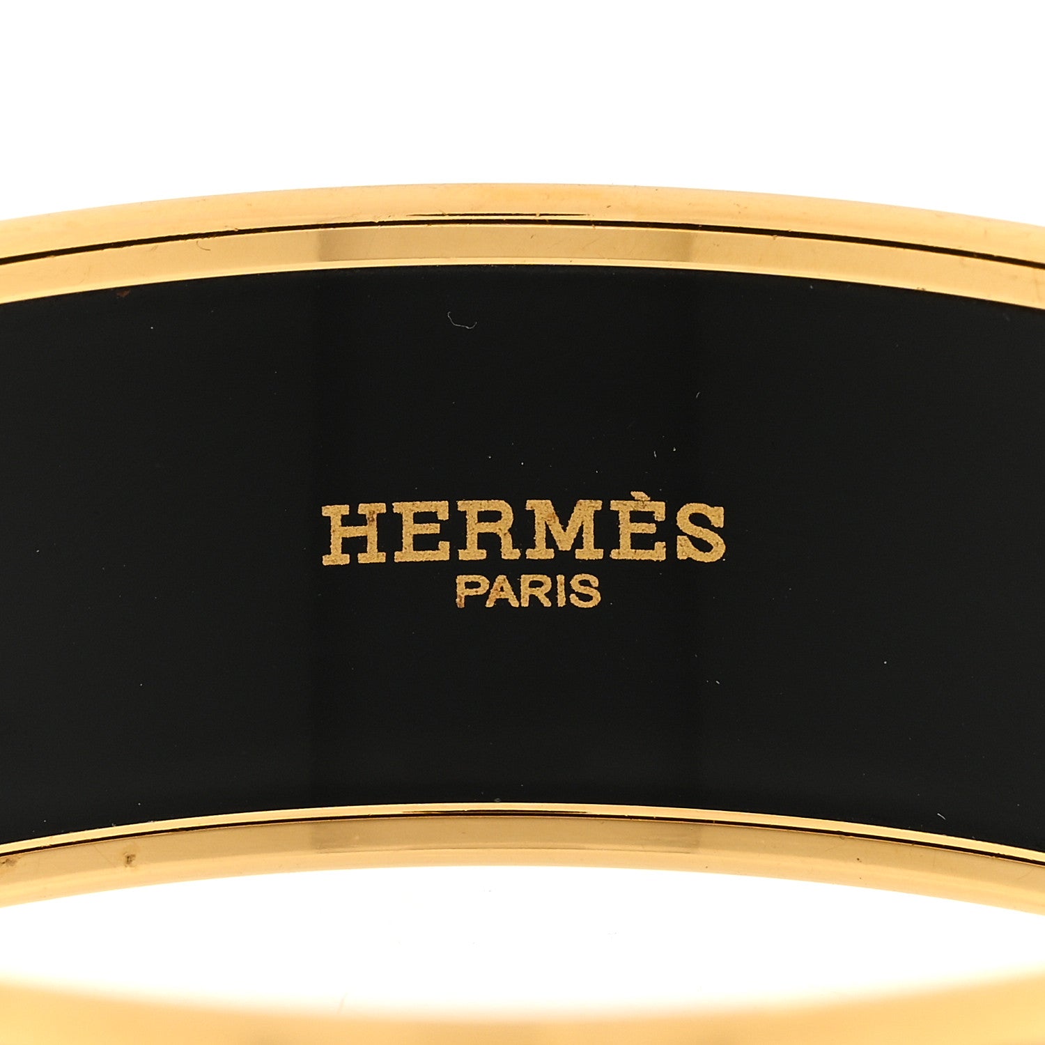 Hermes Enamel Printed Horse Motif Wide Bracelet 65 4 of 5