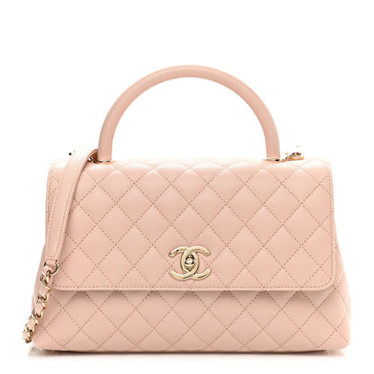 Chanel Caviar Quilted Small Coco Handle Flap Light Pink 1 of 11
