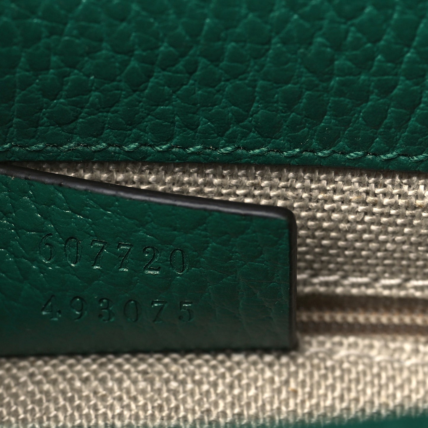 Dollar Calfskin Interlocking G Crossbody Bag Emerald