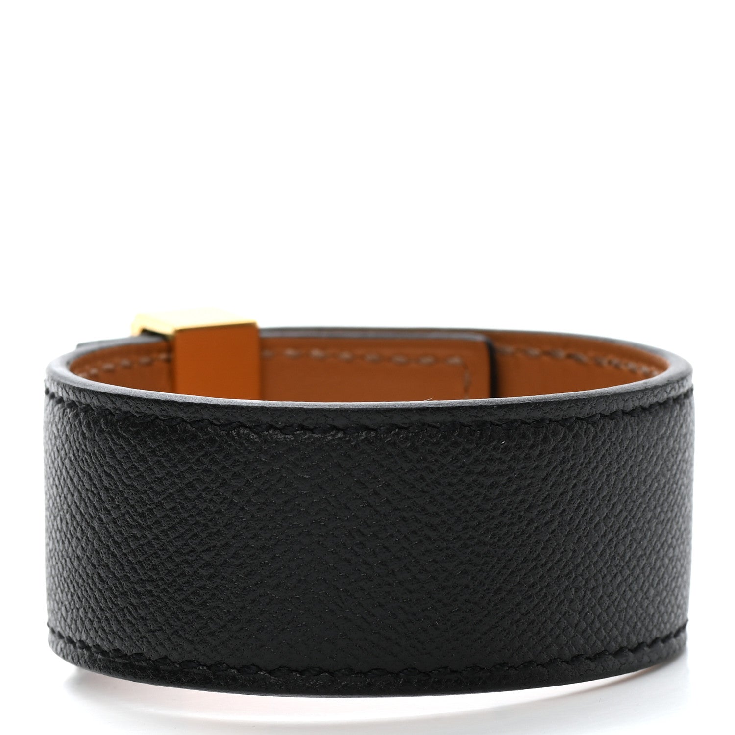 Hermes Madame Calfskin Collier de Chien 24 Bracelet T1 Black 3 of 9