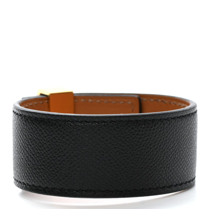 Hermes Madame Calfskin Collier de Chien 24 Bracelet T1 Black 3 of 9