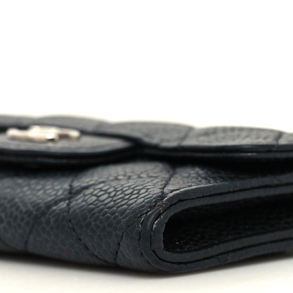 Chanel Caviar Quilted Flap Card Holder Wallet Black 11 of 11