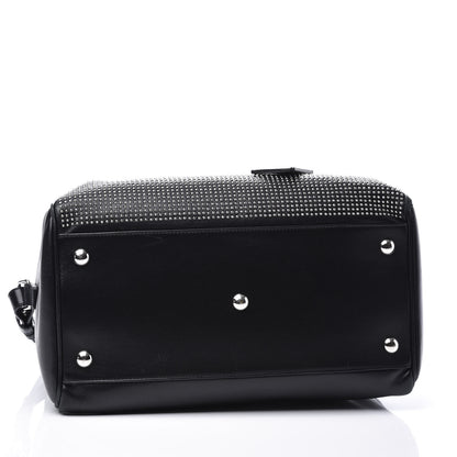 Saint Laurent Calfskin Studded Classic Duffle 6 Black 3 of 15