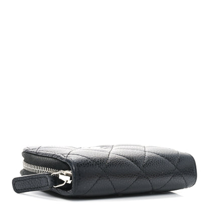 Chanel Caviar Quilted Zip Coin Purse Black 4 of 7