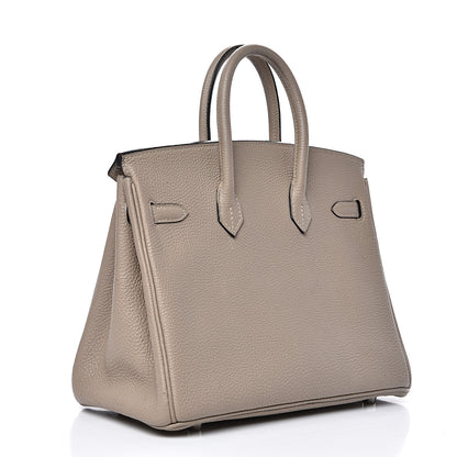 Hermes Togo Birkin 25 Gris Tourterelle 2 of 33