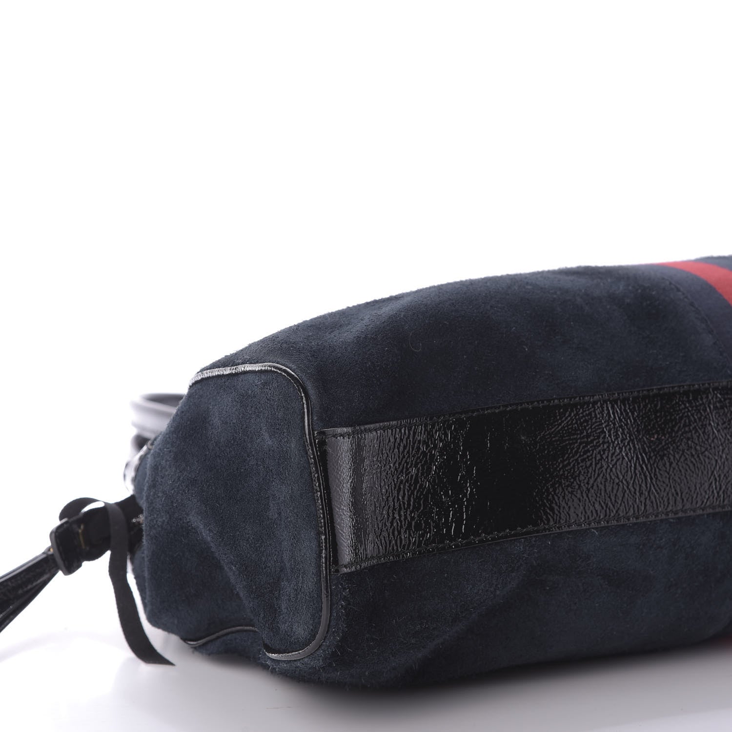Gucci Suede Large Re(Belle) Top Handle Bag Blue 6 of 9