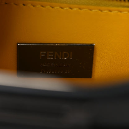 Fendi Nappa FF Mini Peekaboo Iconic Satchel Black Sunflower 7 of 11